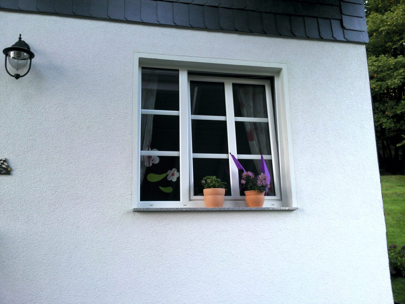 Kunststoff - Fenster mit Sprossen