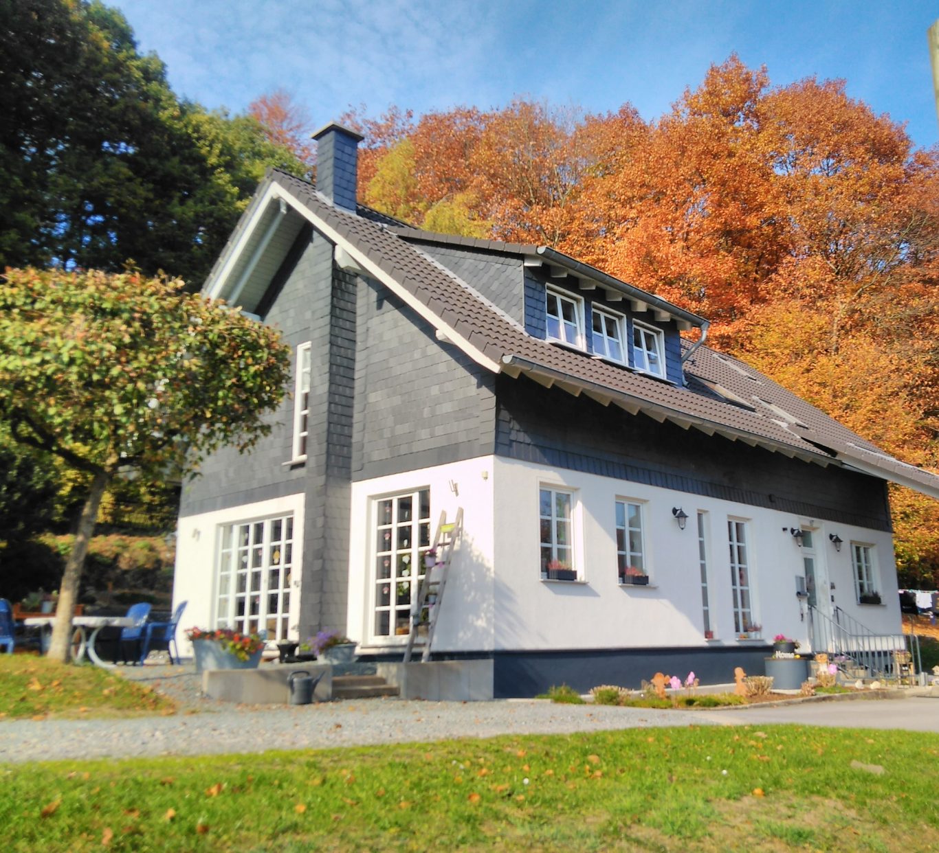 Kunststoff - Fenster mit Sprossen